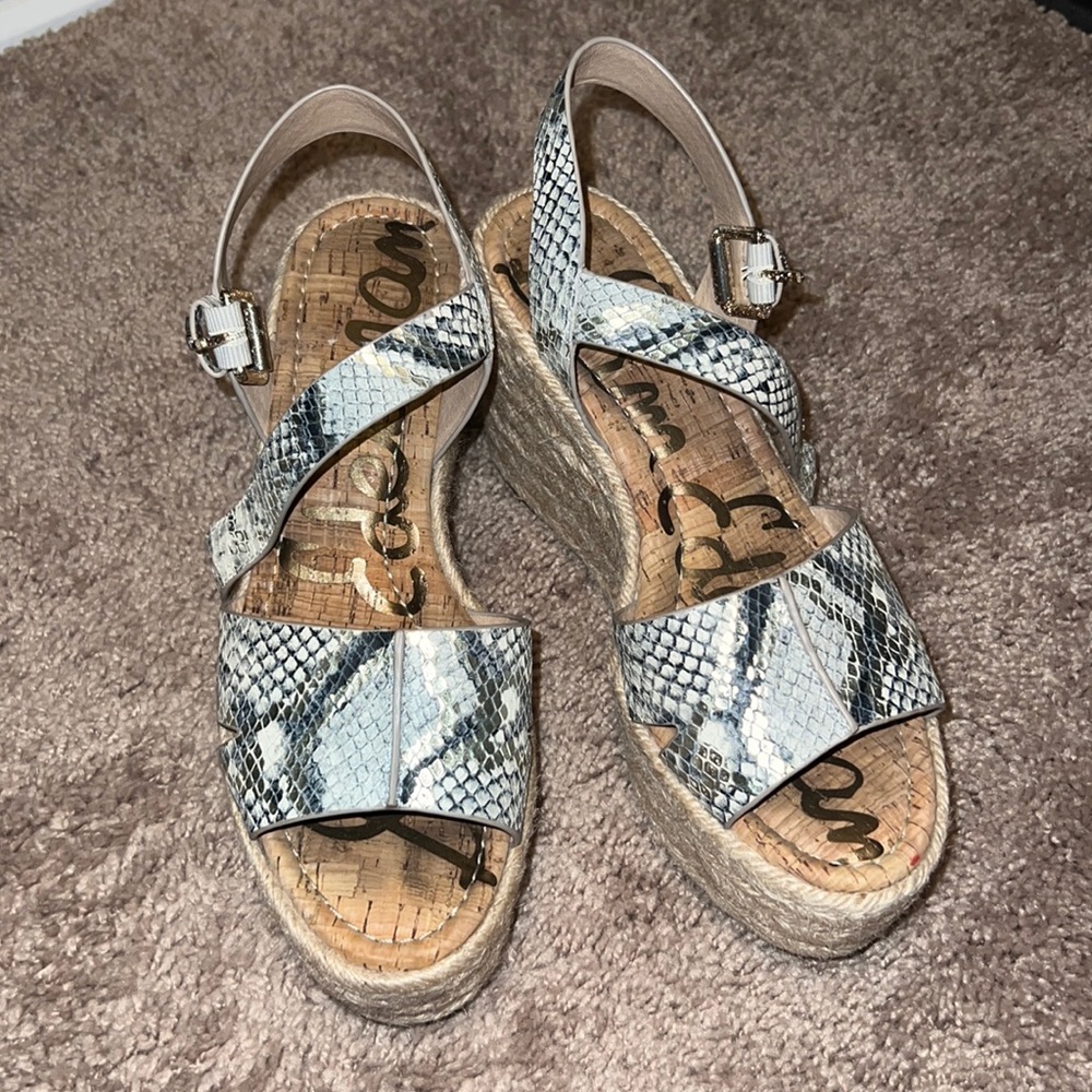 Sam Edelman snake skin wedges!